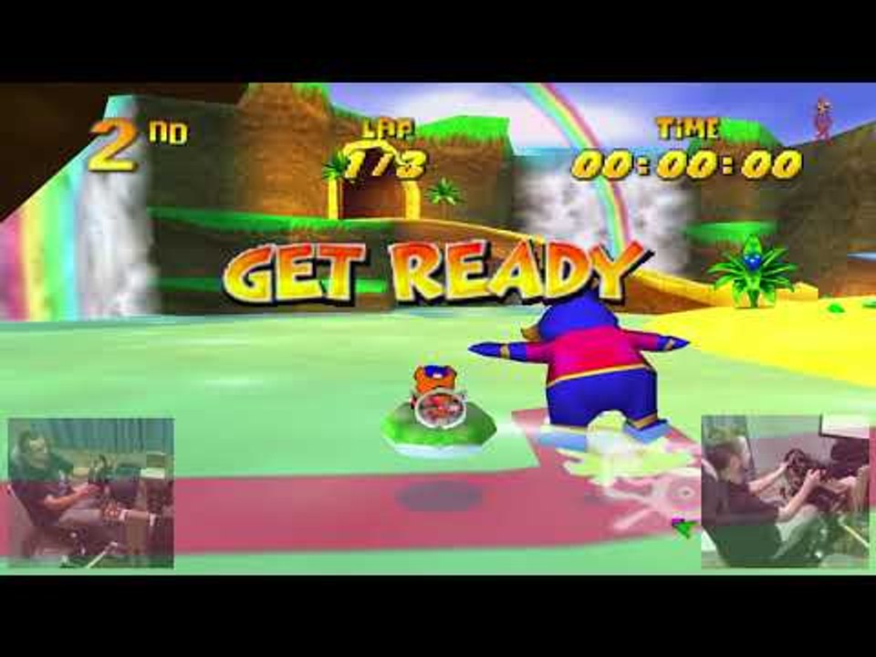 Nintendo 64 - DIDDY KONG RACING w/ My Fanatec Steering Wheel - Trophy Race # 1
