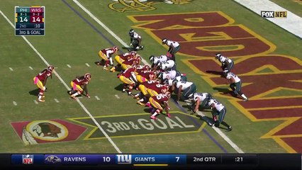 2016 - Matt Jones rushes for a 1-yard touchdown