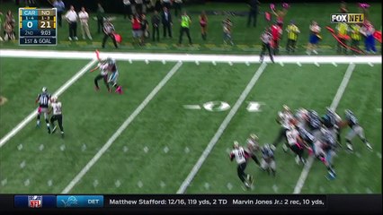 2016 - Sterling Moore juggles and toe-taps for end zone interception