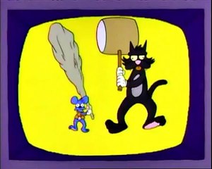 Itchy & Scratchy in Dazed and Contused