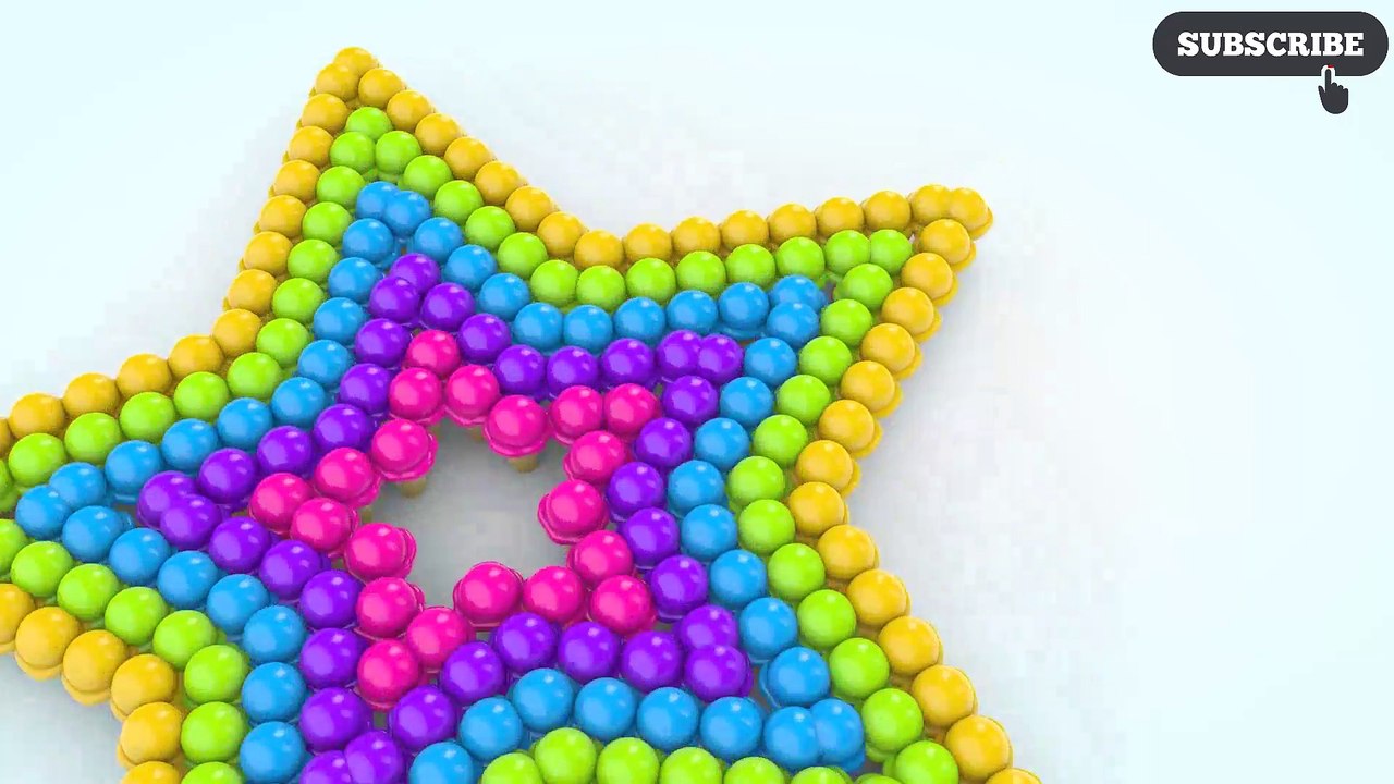 Learning Colors with Star Ice cream 3D and Lollipops for Kids - Nursery Rhymes for Children