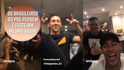 Brasileiros do PSG perdem e festejam mesmo assim