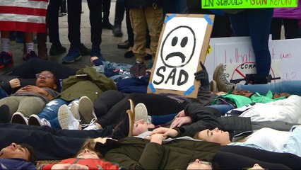 US protesters rally outside White House for gun control