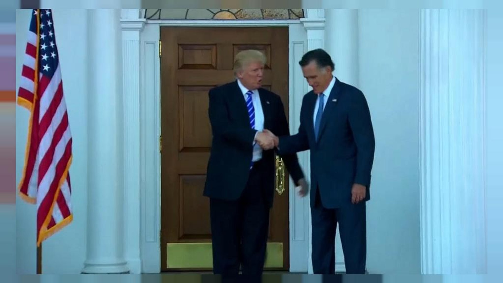 ⁣Trump stärkt Romney den Rücken