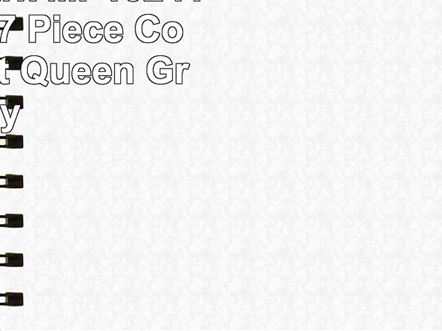 Madison Park Mp102418 Bennett 7 Piece Comforter Set Queen Grey