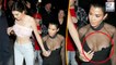 Kourtney Kardashian’s Suffers Wardrobe Malfunction As Her Dress Slips Down
