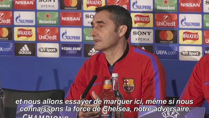Football/Barcelone: Valverde veut marquer à Stamford Bridge