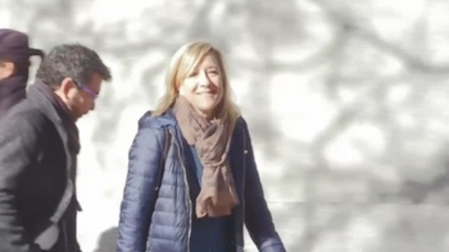 Neus Lloveras llega al Supremo mientras Artur Mas sigue declarando