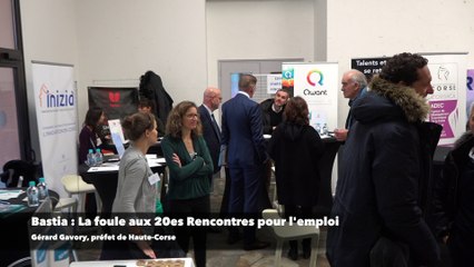 Bastia : La foule aux 20es Rencontres pour l'Emploi