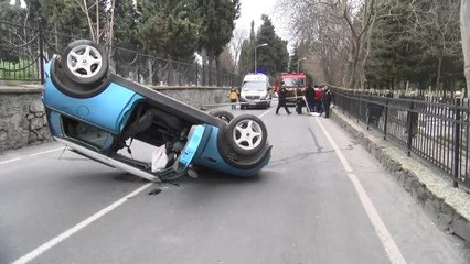 Üniversite Öğrencisi Genç Kız, Spor Arabasıyla Takla Attı