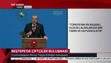 Cumhurbaşkanı Erdoğan: Çiftçilerimizin mazot maliyetinin yarısını ödeyeceğiz