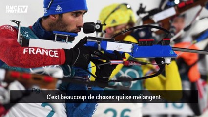 JO 2018 : L'émotion et la "fierté" de Martin Fourcade après la victoire au biathlon mixte
