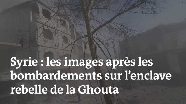 Syrie : les images après les bombardements sur l’enclave rebelle de la Ghouta
