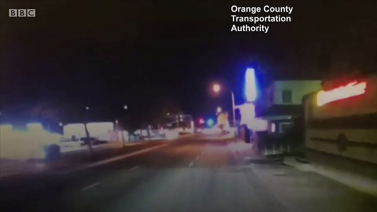 California car crashes into second floor building