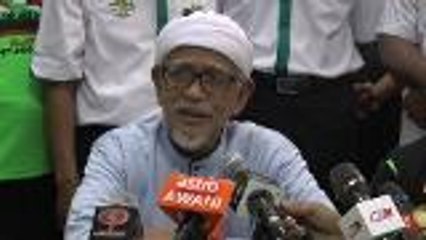 PAS president Abdul Hadi Awang's press conference