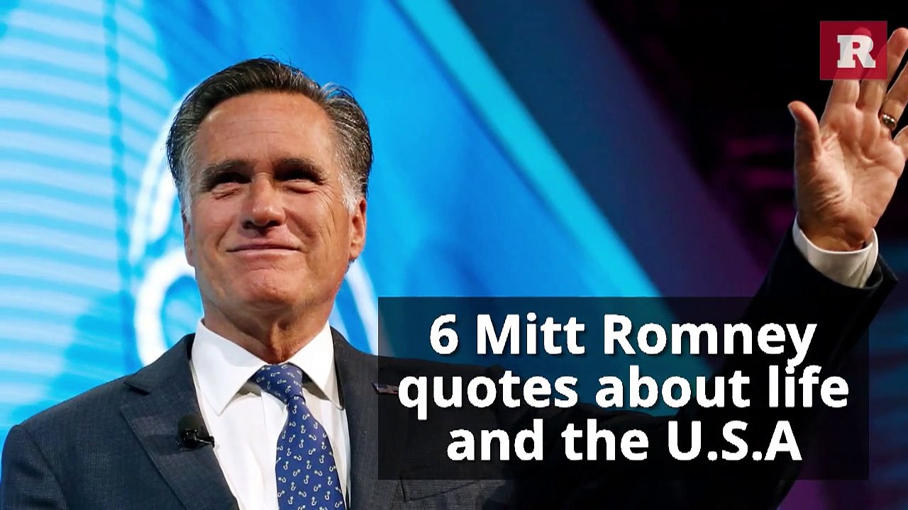 6 Mitt Romney quotes about life and the U.S.A | Rare News