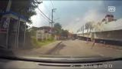 Close call for cab driver