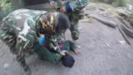 Sensational video shows forest rangers in action