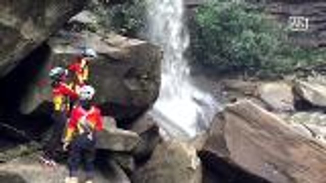 Khun Chon waterfalls a popular detour for cyclists from Bangkok