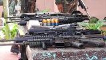 Weapons seized from armed Islamist militants in Marawi