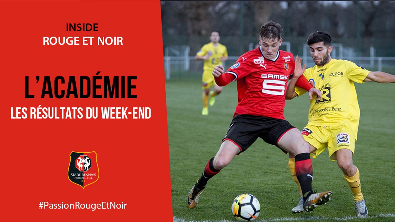 Académie : Les résultats du week-end