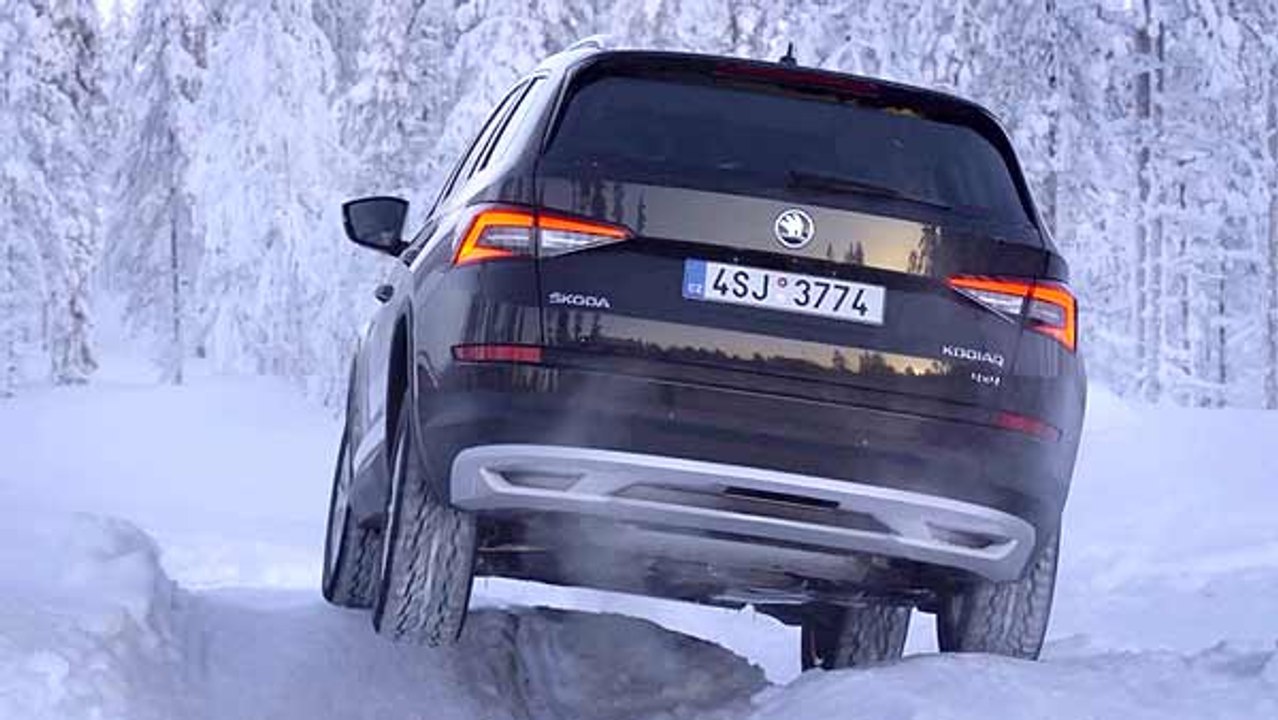 Skoda Kodiaq im Schnee