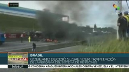 Temer suspende tramitación de reforma al sistema de pensiones