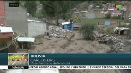 Lluvias en Bolivia dejan 8 muertos y más de 20 mil familias afectadas