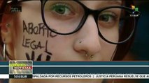 Protestan en Argentina para exigir la legalización del aborto