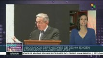 Colombia: defensores de DDHH piden investigación contra Álvaro Uribe