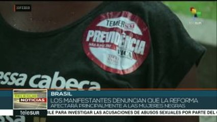 Brasileños salen a las calles para rechazar la reforma jubilatoria
