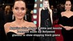 Angelina Jolie, Margot Robbie and Jennifer Lawrence exude old Hollywood glamour in show-stopping black gowns as they lead Britain's first major Time's Up protest on the BAFTA red carpet.