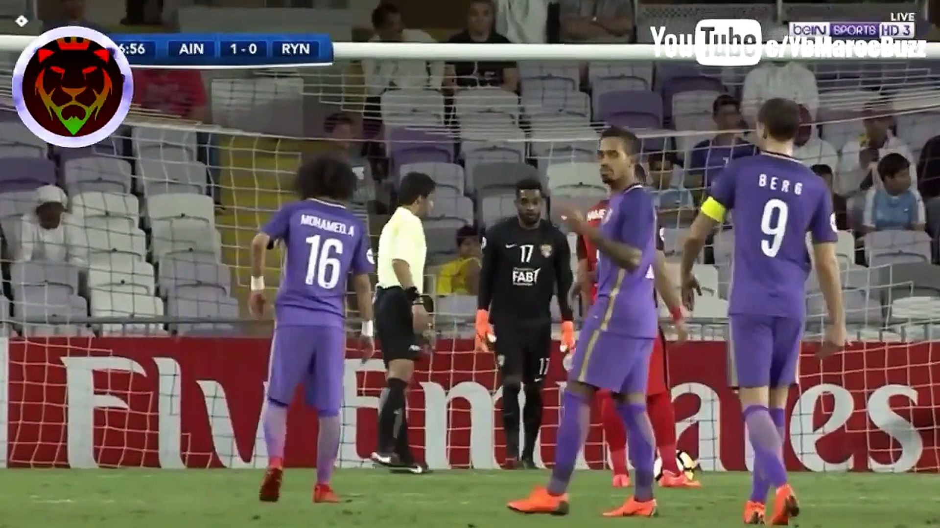 هدف عبد الرزاق حمد الله في مرمى العين الإمراتي دوري أبطال آسيا