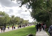 High School Students March 13 Miles to School Shooting Scene, Demand Change