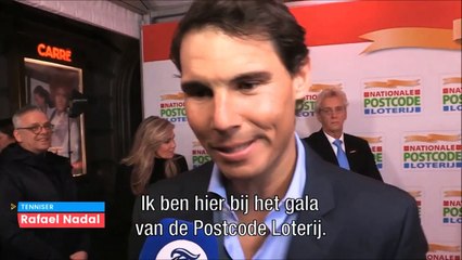 Rafael Nadal's interview on the red carpet of Goed Geld Gala 2018 in Amsterdam