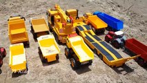 Truck dump truck excavator for children videos - Car toy review - Kids Toys