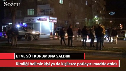 Diyarbakır’da Et ve Süt Kurumuna saldırı