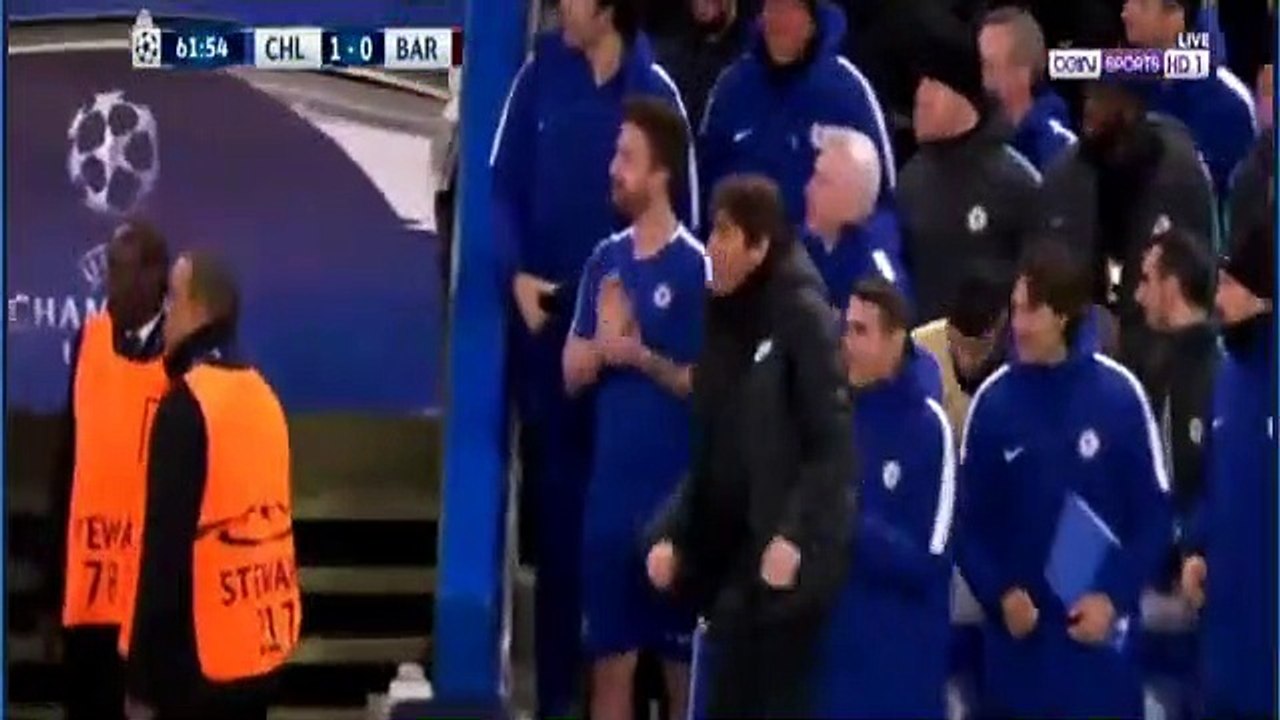 Willian Goal ~ Chelsea vs Barcelona 1-0 Champions League 2018