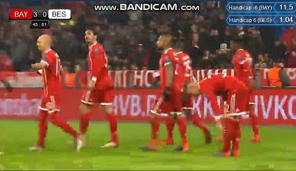Robert Lewandowski Goal HD - Bayern Munich 4-0 Besiktas 20.02.2018