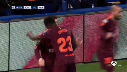 Lionel Messi  Goal HD -Chelsea	1-1	Barcelona 20.02.2018