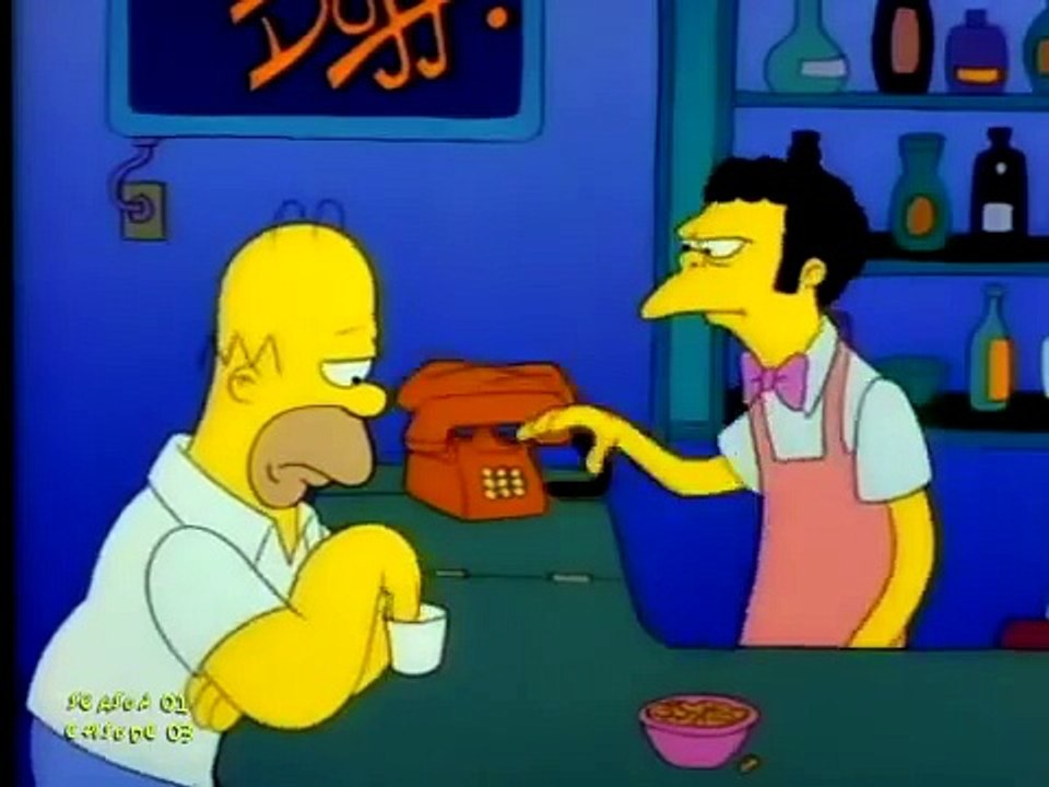 Bart Prank Calls Moe - I. P. Freely