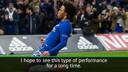 Conte hails 'fantastic' Willian performance