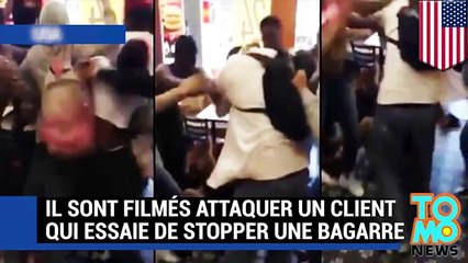 Des ados attaquent un client qui essaie de stopper une bagarre dans un McDo