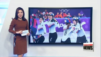 South Korea wins gold in women's 3,000 meter short track relay event