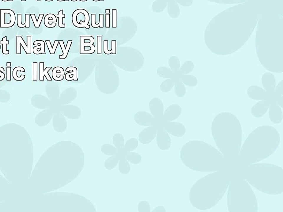 Alvine Stra Pleated Twin 2 Pc Duvet Quilt Cover Set Navy Blue Classic  Ikea