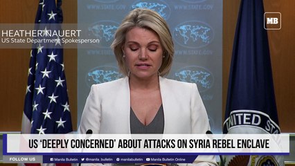 US ‘deeply concerned’ about attacks on Syria rebel enclave