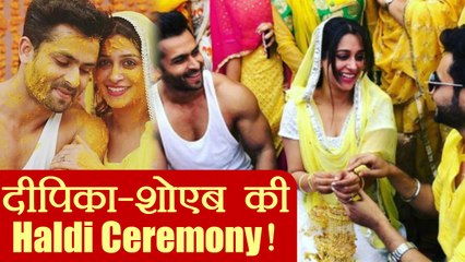 Dipika Kakar - Shoaib Ibrahim FILMY style HALDI CEREMONY photos goes VIRAL | FilmiBeat