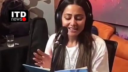 HINA KHAN LIVE SINGING _ बाप रे हिना ने लिया सलमान खान से टक्कर