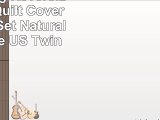 Tartan Stag Reversible Duvet Quilt Cover Bedding Set Natural  UK Single  US Twin