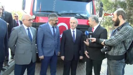 Kayseri Ömer Halisdemir'in Memleketine İtfaiye Aracı Hibe Edildi